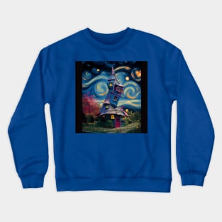 Starry Night Over The Burrow Crewneck Sweatshirt